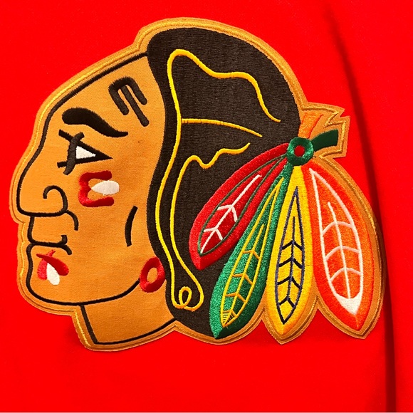 CCM - Men’s Medium -Chicago Blackhawks Jersey - 90’s Vintage- Blank -Red & White - Picture 12 of 13